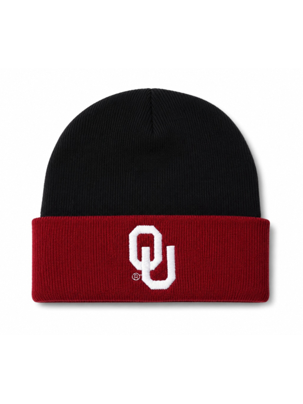 Vintage Y2K Starter Oklahoma Sooners OU Youth Beanie Black Crimson NCAA Hat